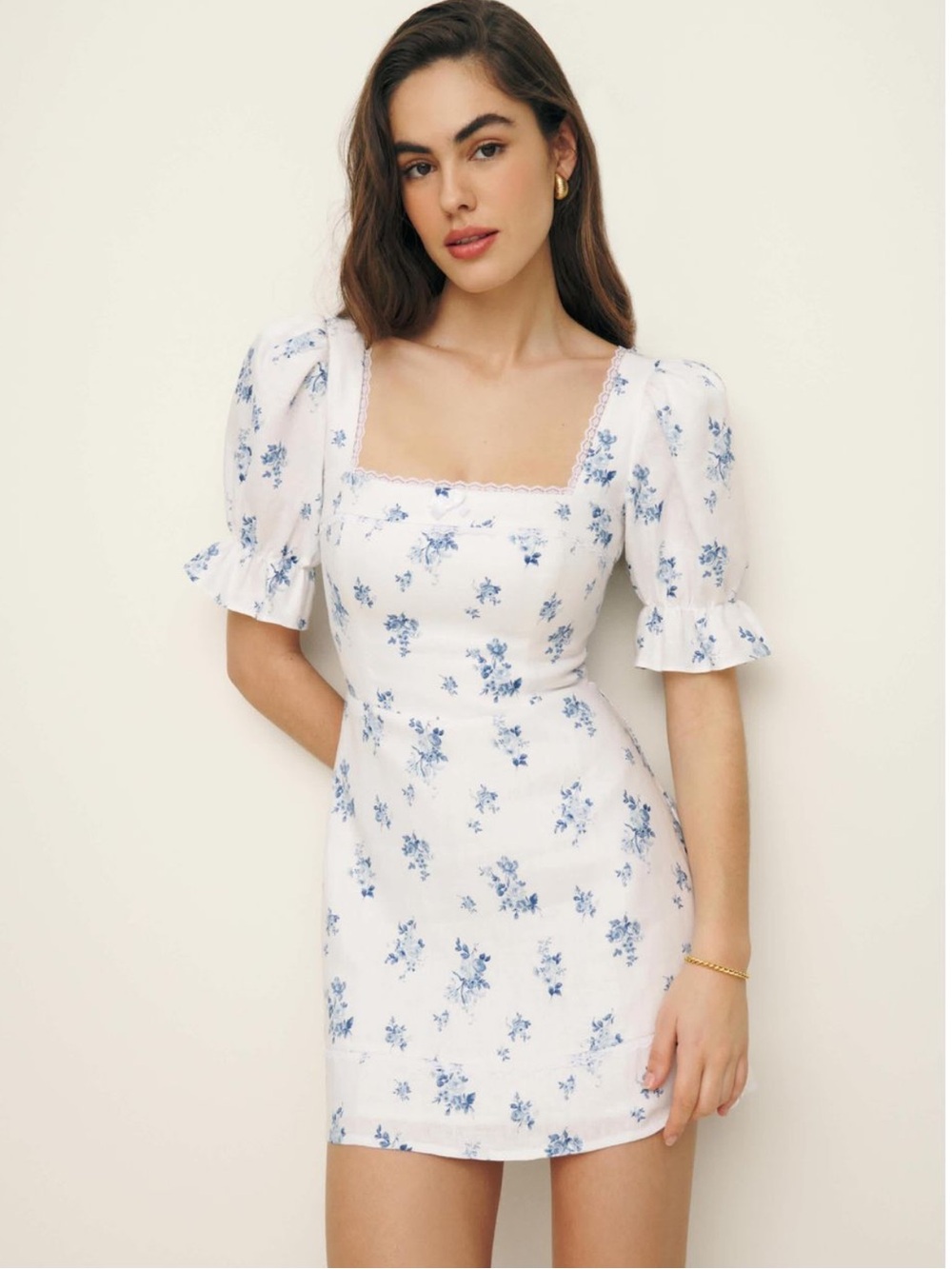 Size 10 reformation dress Evianna linen dress